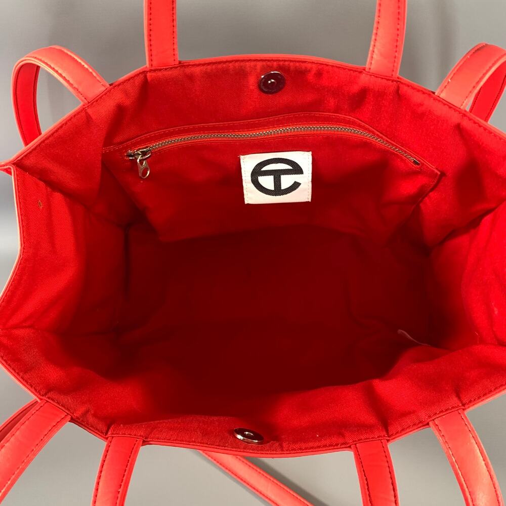 Telfar Red Crossbody Logo Tote Bag - Picture 8 of 11